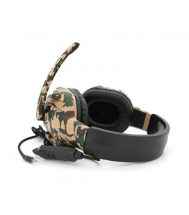 Наушники проводные Jedel GH-237, с микрофоном и регулировкой громкости, Black/Haki, Box