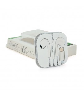 Універсальні навушники-вкладиші iKAKU KSC-697 HAOYUN з мікрофоном (Type-C), White, Bох