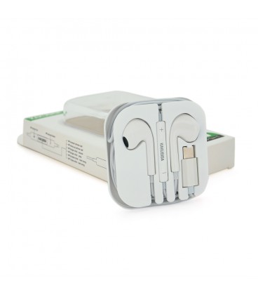 Универсальные наушники-вкладыши iKAKU KSC-697 HAOYUN с микрофоном (Type-C), White, Bох