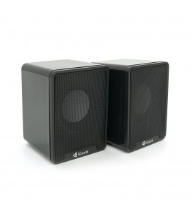 Колонки 2.0 Kisonli K100 для ПК та ноутбука, USB + 3.5mm, 2x3W, 20Hz-20KHz, 80х80х100mm, black