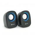 Колонки 2.0 Kisonli V360 для ПК і ноутбука, USB + 3.5mm, 2x1.5W, 20Hz- 20KHz, Black, BOX, Q50