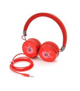 Наушники проводные GORSUN GS-771, Red, Blister