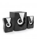 Колонки Kisonli TM-4000U, 5W+2x3W, USB/TF/BT/FM/AUX/LED light, із сабвуфером, DC: 5V, Black, BOX, Q8