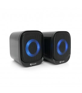 Колонки 2.0 Kisonli X3 для ПК та ноутбука, USB + 3.5mm, 2x3W, 20Hz-20KHz, RGB, Black