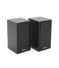 Колонки 2.0 Kisonli T-002A для ПК та ноутбука, USB + 3.5mm, 2x3W, 20Hz-18KHz, Black, BOX, Q30