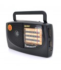 Радіоприймач KIPO KB-308, FM радіо, AUX, корпус пластмас, Black, BOX