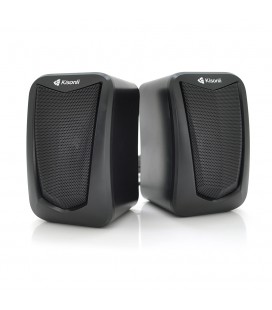 Колонки 2.0 Kisonli KS-06, для ПК и ноутбука, USB + 3.5mm, 2x3W, 20Hz- 20KHz, Black, BOX, Q50
