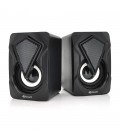 Колонки 2.0 Kisonli L-9090 для ПК і ноутбука, USB + 3.5mm, 2x3W, 20Hz- 20KHz, з вбудованим підсилювачем, Black, BOX, Q60