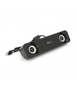 Колонки 2.0 Kisonli i-610, для ПК и ноутбука, USB + 3.5mm, 2x3W, 20Hz- 20KHz, Black, BOX, Q60