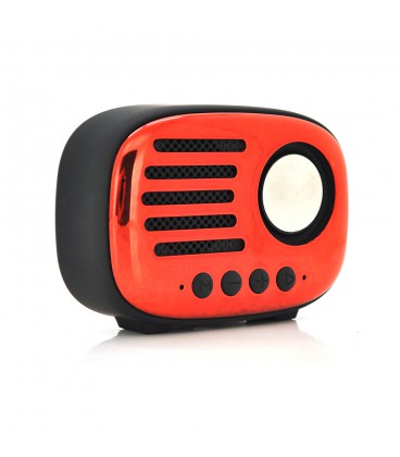 Колонка A4 Bluetooth 4.1 до 10m, 1х5W, 4Ω, 600mAh, ≥90dB, TF card/USB, DC 5V, Red