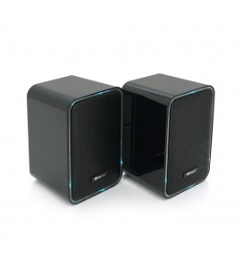 Колонки Kisonli X21B, 2x10W, USB/RGB light/BT, DC: 5V/1-2A, Black, BOX, Q15