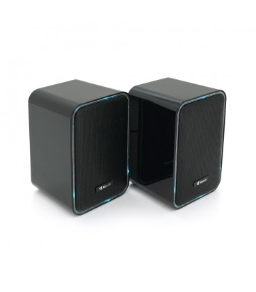 Колонки Kisonli X21B, 2x10W, USB/RGB light/BT, DC: 5V/1-2A, Black, BOX, Q15