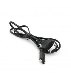 Кабель живлення 1.2m, 0.5mm, PC-184/2 CEE7 / 16-C7 2 pin (для побутової техніки), Black, OEM Q500