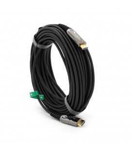 Кабель VEGGIEG HA-20 HDMI-HDMI 4K UHD, 20.0m, v2,0, OD-4.0mm, круглий, Black, коннектор Black-Metal, Box