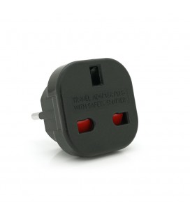 Перехідник на євророзетку YT-9625B Black, 110-250V, 10-16A, 1800W