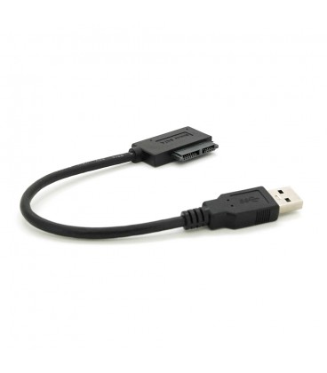 Кабель Usb 3.0 AM to SATA black 0.12m для ODD приводів