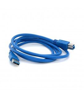 Кабель USB 3.0 AM/BM 1,5 м blue для периферії