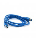 Кабель USB 3.0 AM/BM 1,5 м blue для периферії