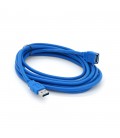 Подовжувач USB 3.0 AM / AF, 3.0m,  Blue, пакет