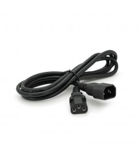 Кабель живлення вторинний PC-monitor 1.8m, 0.75mm, 3pin, IEC C13-C14, OEM Q200