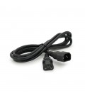 Кабель живлення вторинний PC-monitor 1.8m, 0.75mm, 3pin, IEC C13-C14, OEM Q200