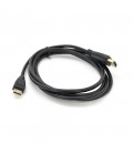 Кабель HDMI (тато) A-C mini (тато), 1.5m, чорний, Пакет, Q100