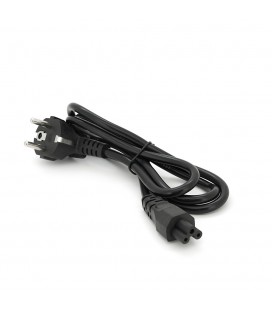 Кабель живлення Schuko PC-186 CEE7 / 17-IEC C5, 1.2M, 0.75mm, для ноутбука, OEM Q25 /300