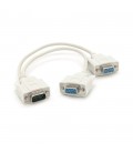 Розгалужувач VGA 0,2m, male to 2*female (тато-2*мама), White, OEM