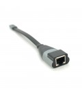 Конвертер Type-C (тато)/RJ-45(мама), 18cm, плоский, chip:RTL8153, 1000Mbps, Black