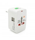 Універсальний переходник все стандарти розеток 5 in 1 + USB