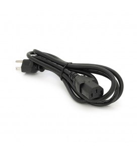 Кабель живлення USA 1.80m, 0.5mm, PC-184/2 B-C13 3 pin із заземленням (американський роз'єм), Black, OEM Q25