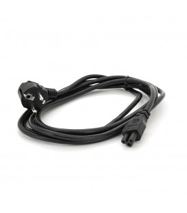 Кабель живлення Schuko PC-186 CEE7/7-IEC C5, 3.0M, 1.0mm, для ноутбука, OEM Q150