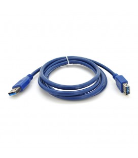 Подовжувач USB 3.0 AM/AF, 1.5m, Blue, Пакет