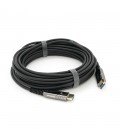 Кабель VEGGIEG V-H707 HDMI-HDMI 4K/60Hz 3840*2160.3D,HDR, ARC, Optical Fiber Cable, 10.0m, 19+1Wire, 18gbps, Black-Metal, Box