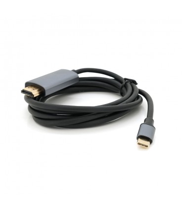 Кабель HDMI (тато) - Type-C (тато),  4K, 60HZ, Chip:2172U, 1.8m, Black