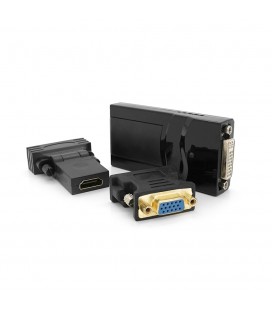 Конвертер USB 2.0 to HDMI/ VGA/DVI, Black, Box