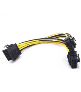 Кабель-перехідник для живлення відеокарти 8+8P-8P