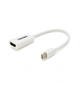 Конвертер VEGGIEG MH-W MiniDisplay Port (папа) на HDMI(мама), 25cm, White, Пакет