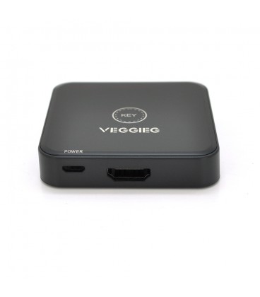 Перемикач двоскерований VEGGIEG V-HD01 HDMI2.0 з живлення через USB, підтримує 2Kx4K, 30Hz, Black, Box