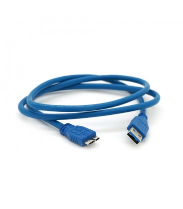 Кабель Usb 3.0 AM to Micro-B blue 1.0m для жорстких дисків