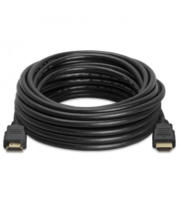 Кабель Merlion HDMI-HDMI HIGH SPEED 20m, v1.4, OD-7.5mm, круглий Black, коннектор Black, (Пакет) Q25