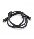 Кабель Ritar Premium PL-HD348 HDMI-HDMI Ultra HD 4K,1080P, 3.0m, v1,4, OD-7.3mm, з фільтром, круглий Black, коннектор Gold, Box,