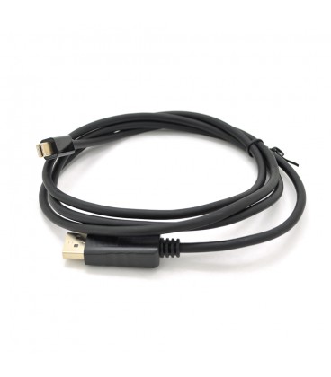 Кабель VEGGIEG MD-1.5 MiniDisplay Port (тато) на Display Port (мама), 1,5m, підтримує 1920 * 1080, Black, Пакет