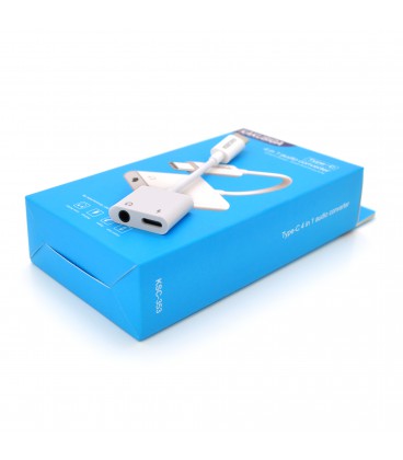 Аудіоконвертор iKAKU KSC-353 ANFENG 2 in 1 audio converter Type-C, Box