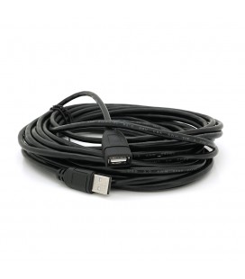 Удлинитель USB 2.0 AM/AF, 10.0m, 1 феррит, Black