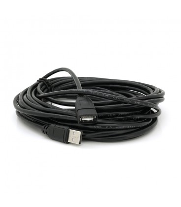 Удлинитель USB 2.0 AM/AF, 10.0m, 1 феррит, Black