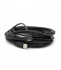 Подовжувач USB 2.0 AM/AF, 10.0m, 1 ферит, Black