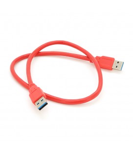 Кабель USB 3.0 AM + AM 0.6м, RED