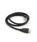 Кабель Merlion HDMI-HDMI HIGH SPEED 1m, v1.4, OD-7.5mm, круглий Black, коннектор Black, (Пакет), Q400