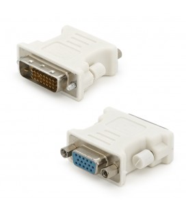 Перехідник DVI-D 24 + 1 (тато) / VGA (мама), Grey Q50